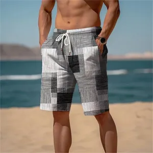 Sommer Hawaii Strand Shorts - Bunte Plaid Sportswear