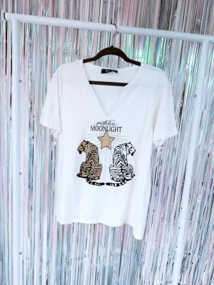 Southern Moonlight Tiger Graphic Tee