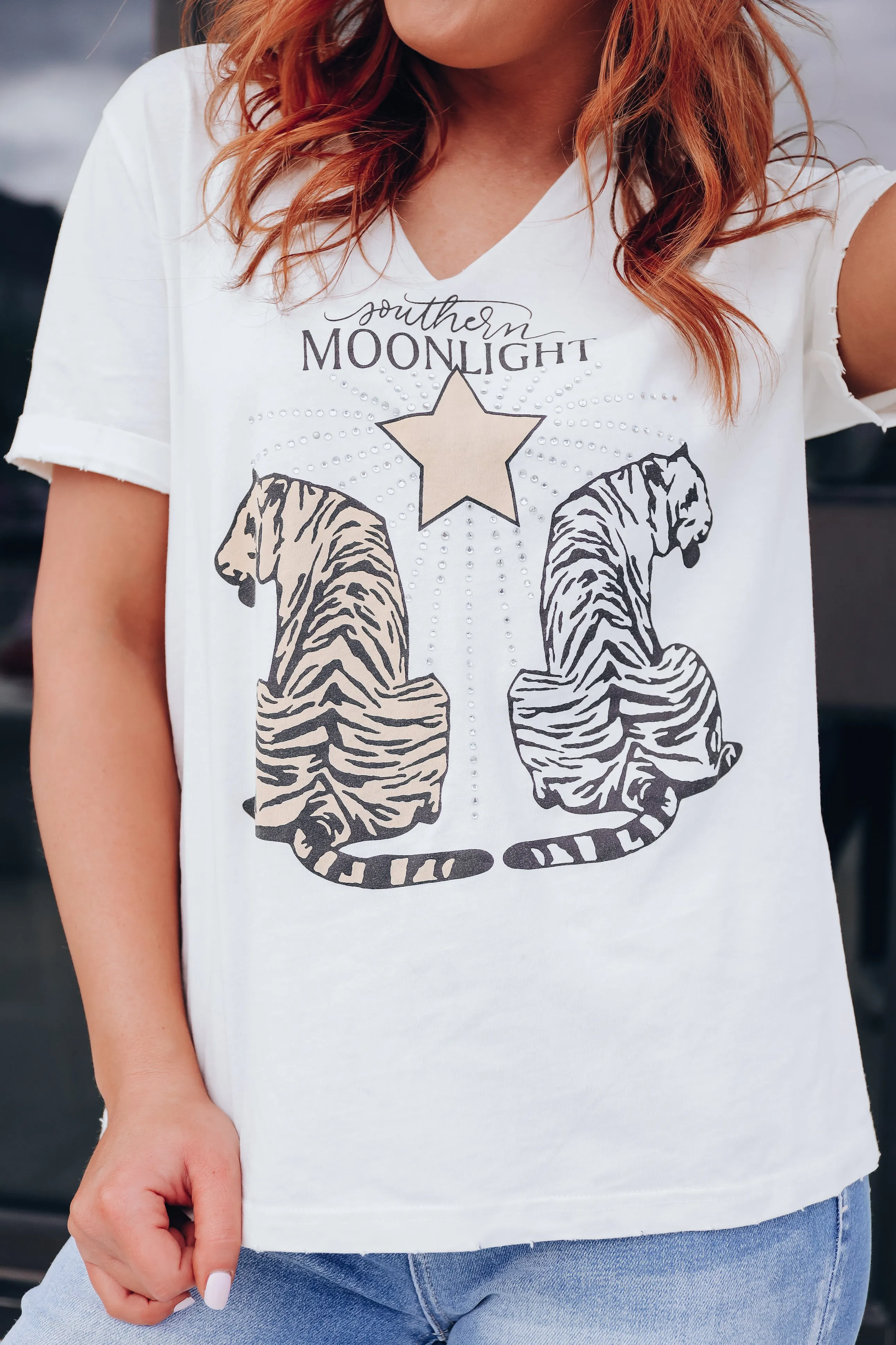 Southern Moonlight Tiger Graphic Tee