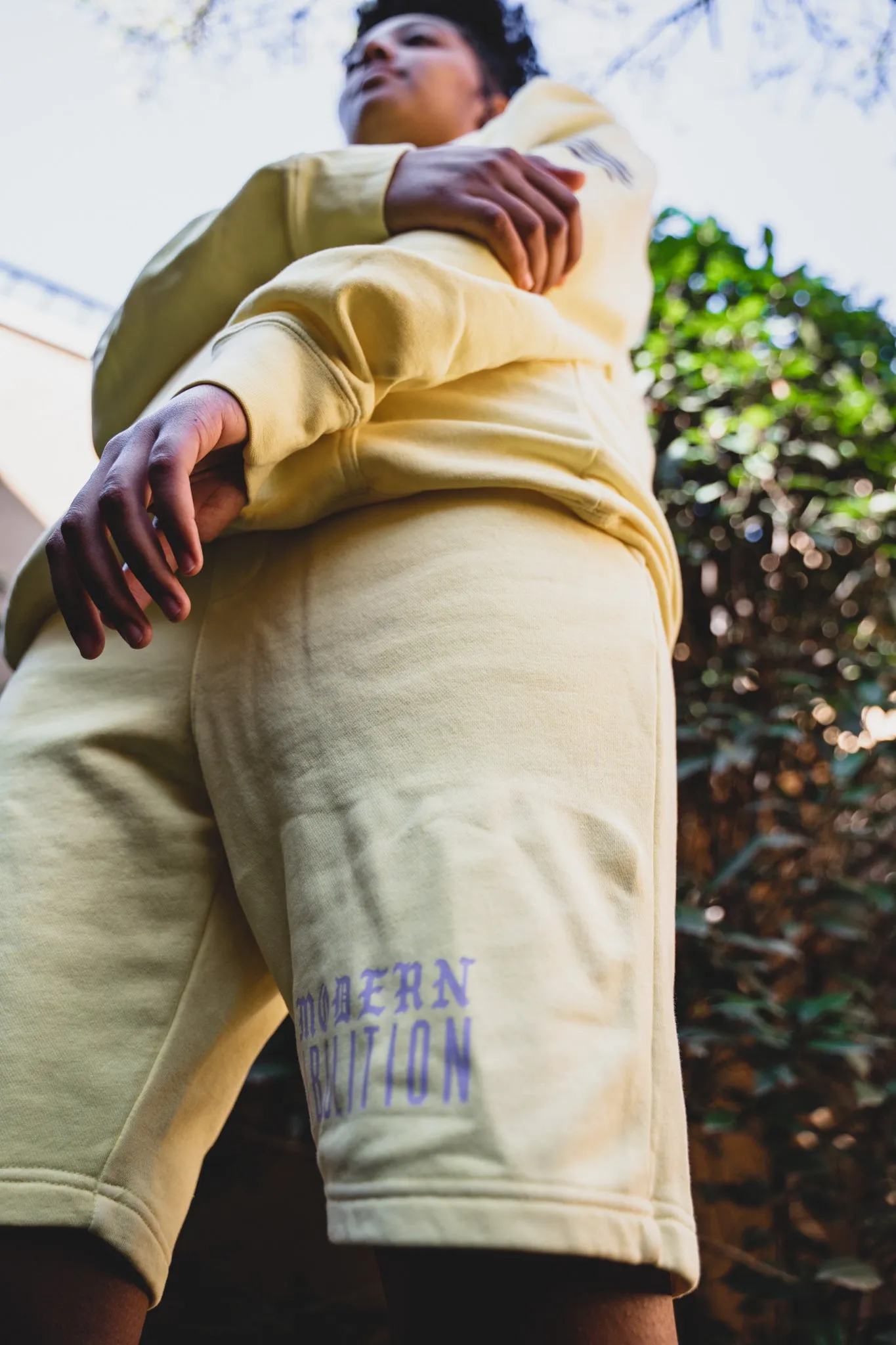 Springn' Sweat Shorts - Yellow