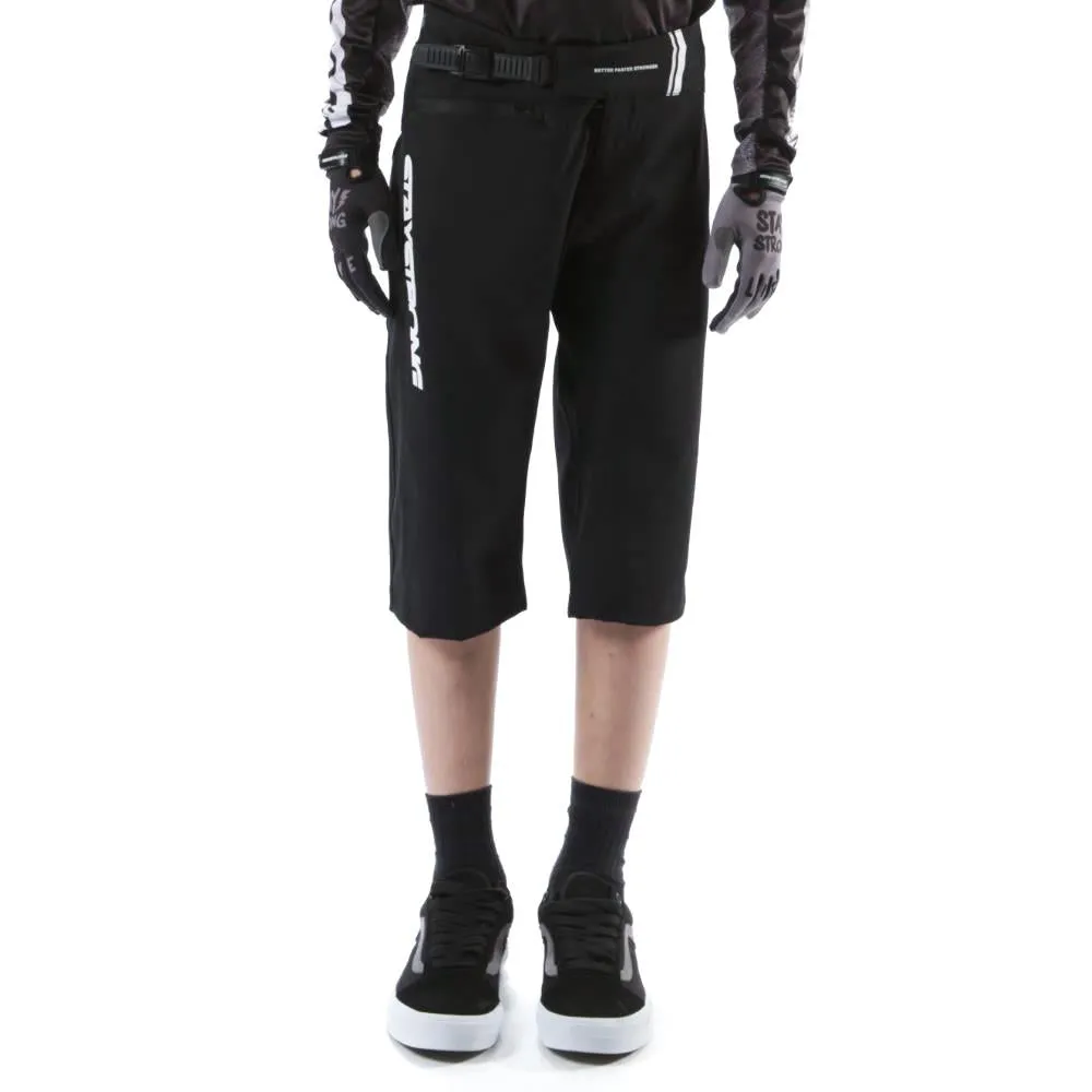 Stay Strong Youth V2 Race Shorts - Black/White