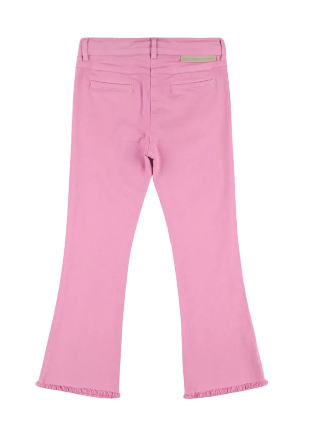 Stella McCartney Kids Pink Gabardine Pants With Color Pockets