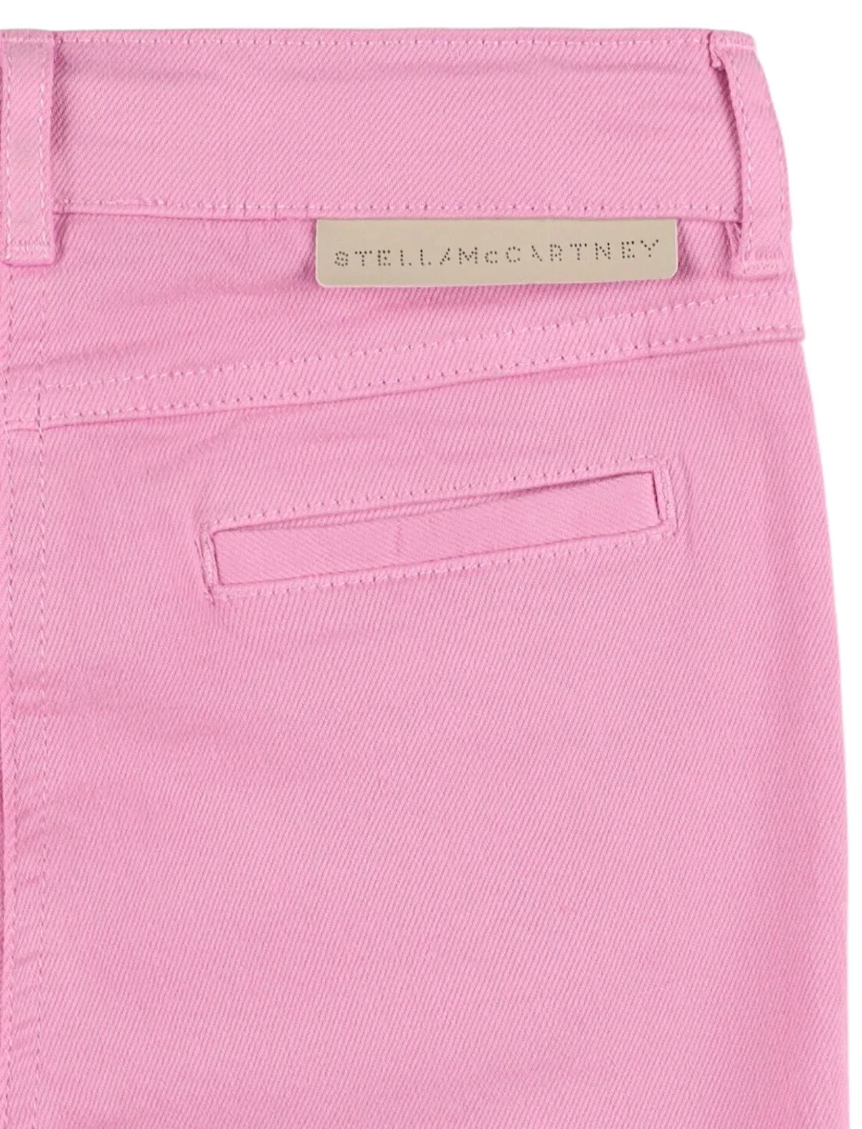 Stella McCartney Kids Pink Gabardine Pants With Color Pockets
