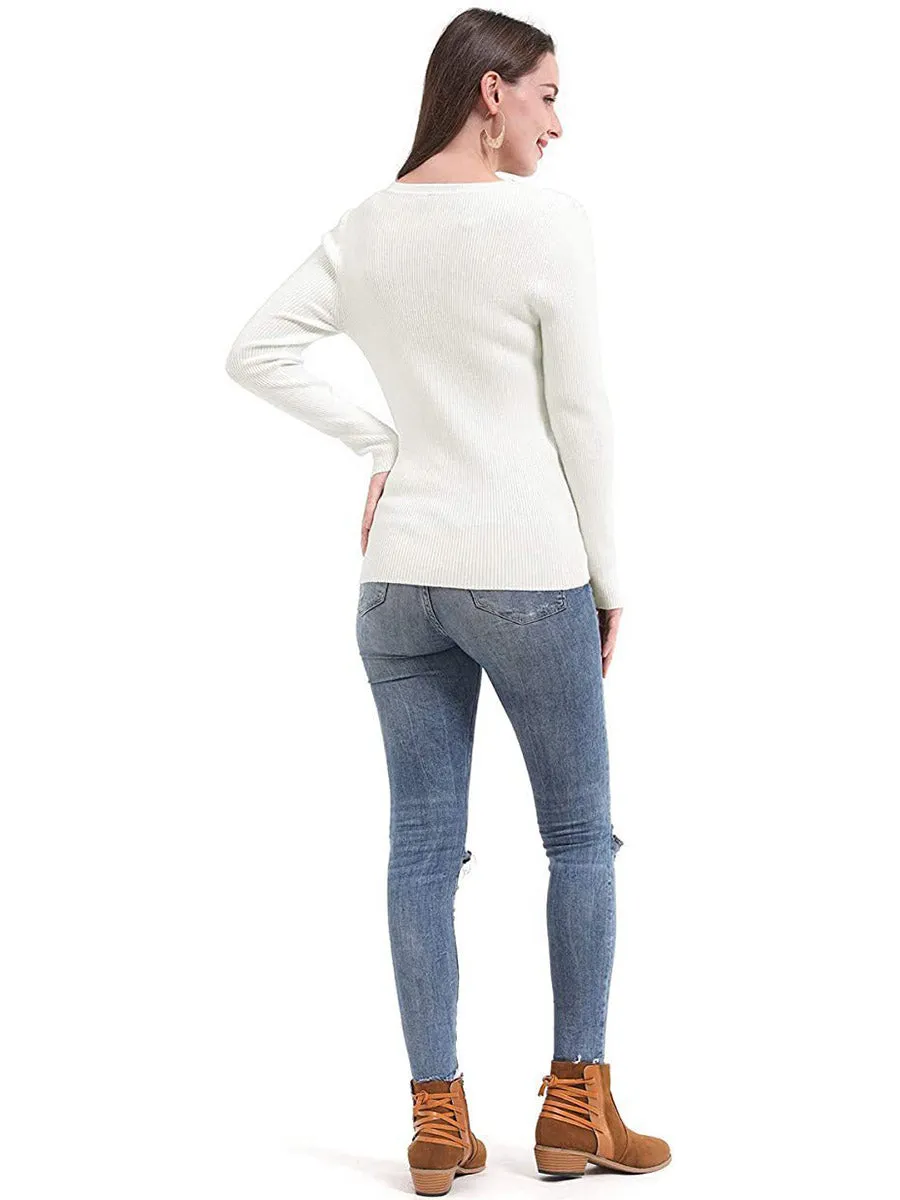 Stunncal Button Slim Sexy Long-Sleeved T-Shirt(6 colors)