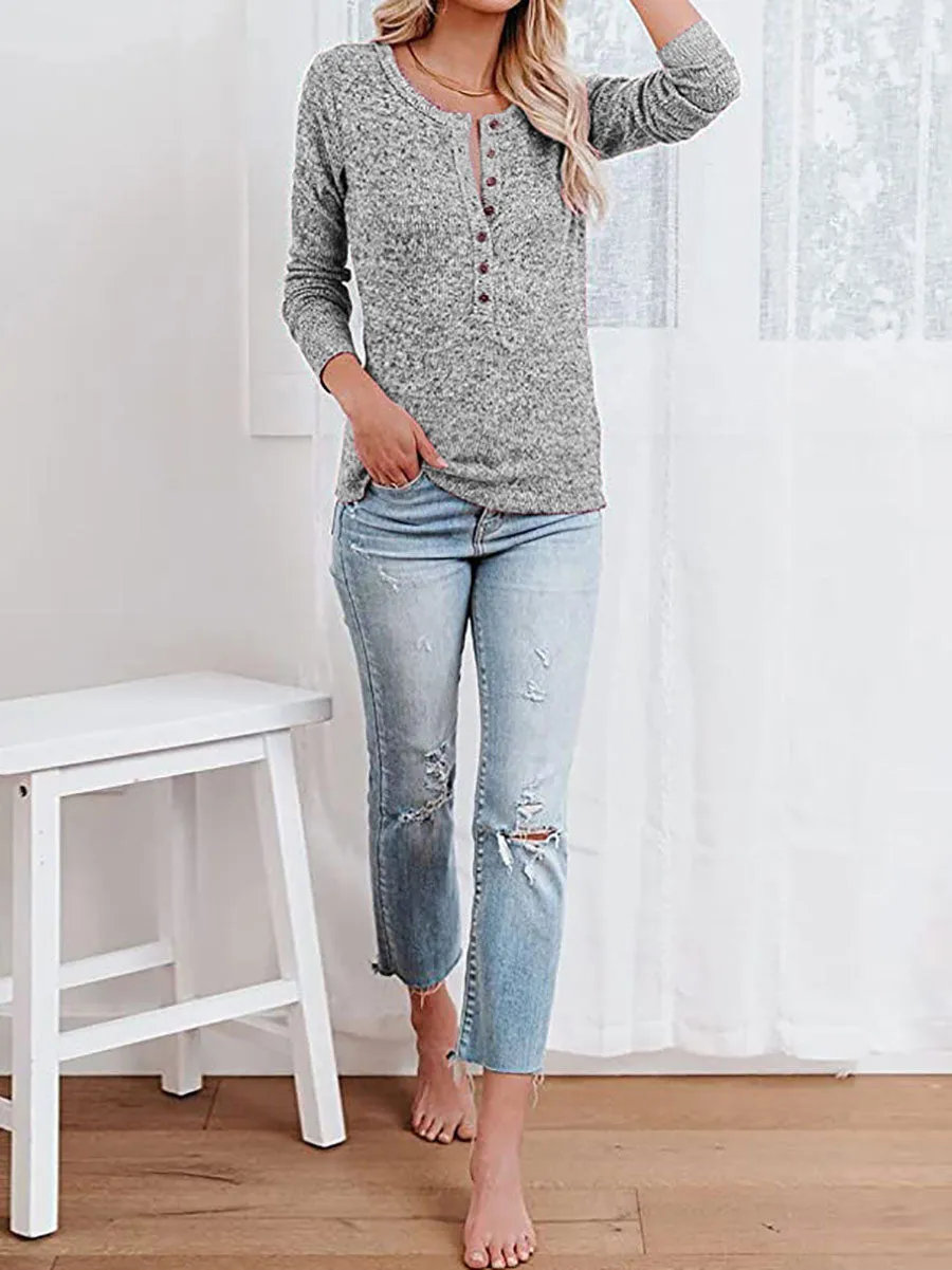 Stunncal Round Neck Casual T-Shirt