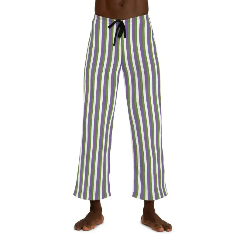 Stylish Pajama Pants with Purple Stripes for Cozy Vibes