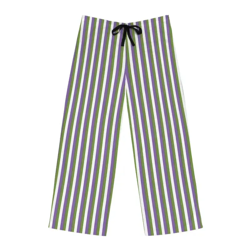 Stylish Pajama Pants with Purple Stripes for Cozy Vibes
