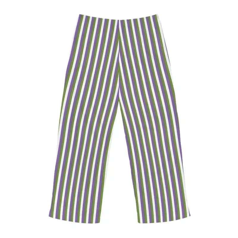 Stylish Pajama Pants with Purple Stripes for Cozy Vibes