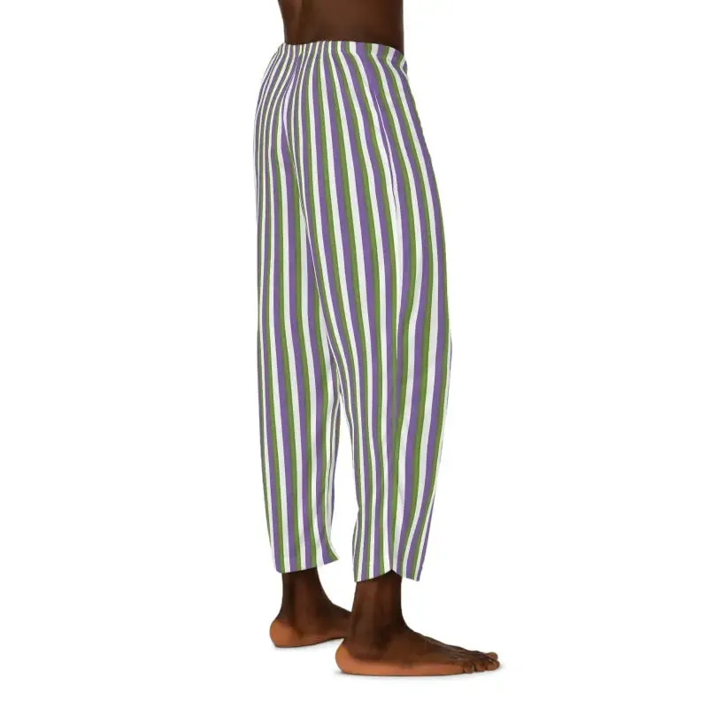 Stylish Pajama Pants with Purple Stripes for Cozy Vibes