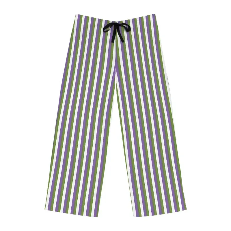 Stylish Pajama Pants with Purple Stripes for Cozy Vibes