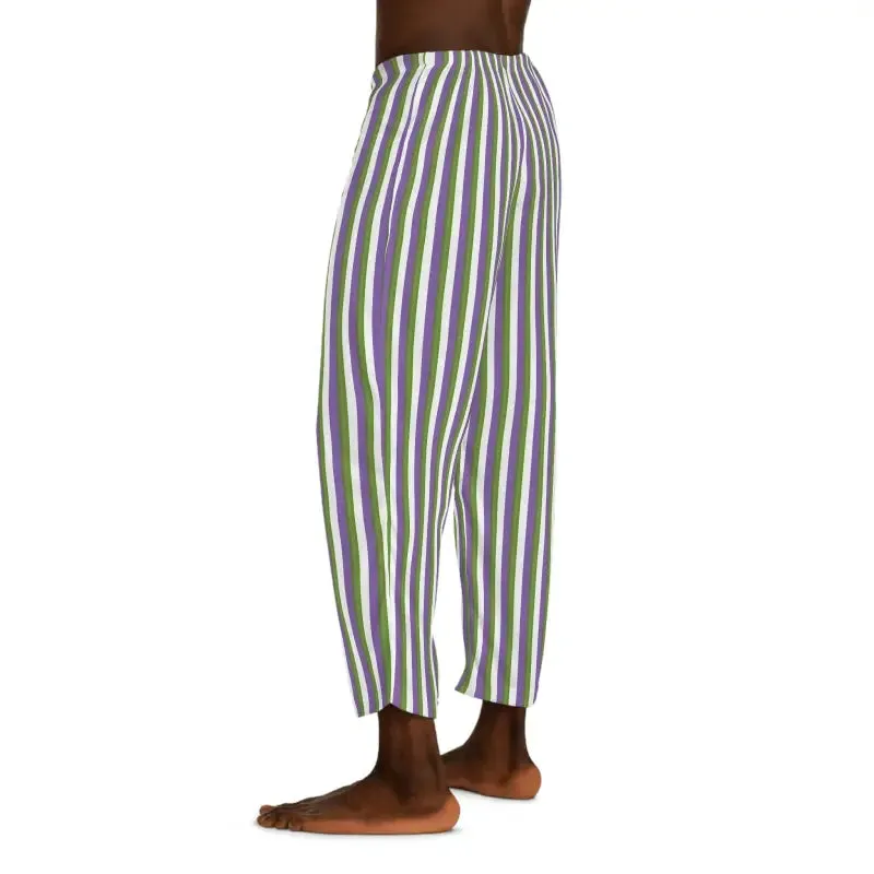 Stylish Pajama Pants with Purple Stripes for Cozy Vibes