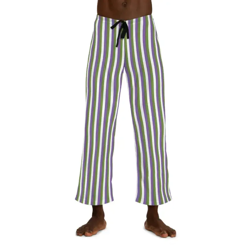 Stylish Pajama Pants with Purple Stripes for Cozy Vibes