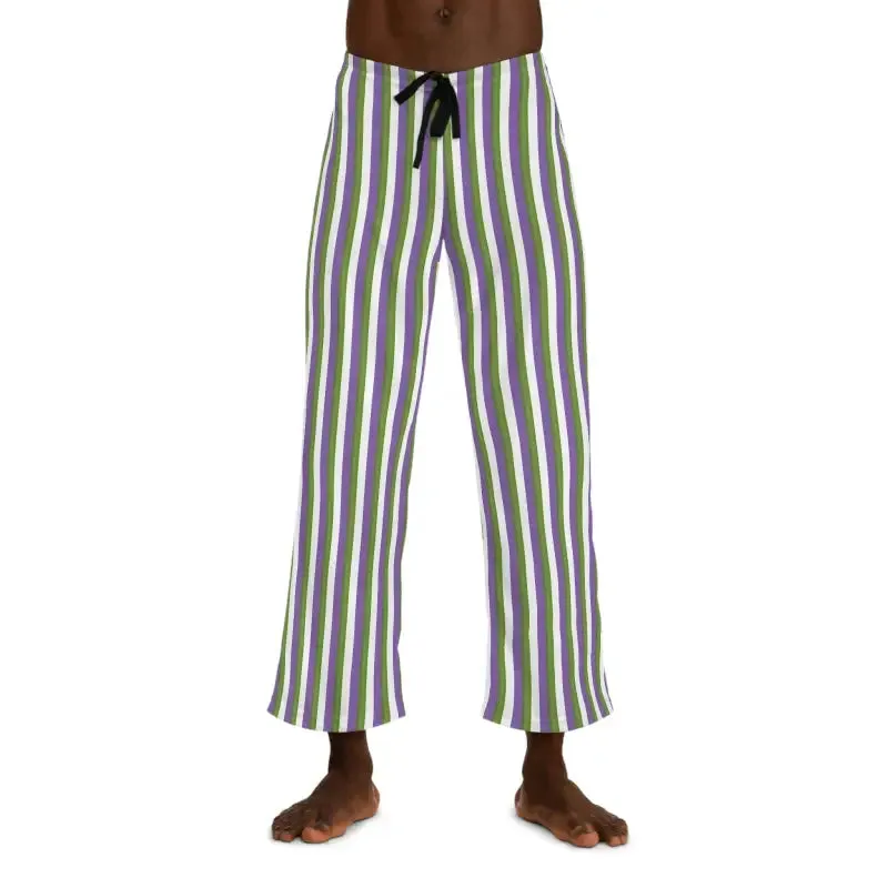 Stylish Pajama Pants with Purple Stripes for Cozy Vibes