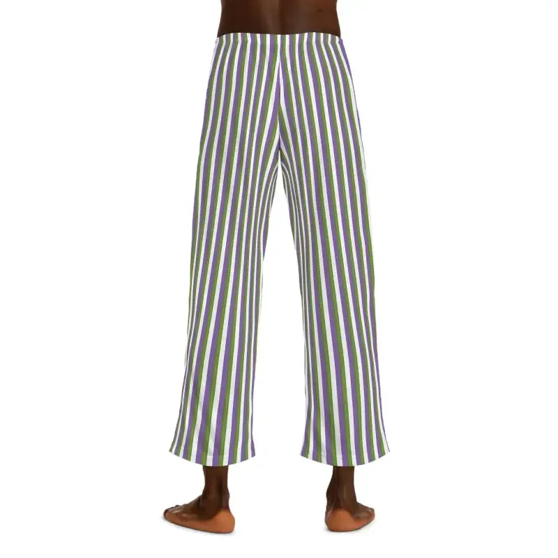 Stylish Pajama Pants with Purple Stripes for Cozy Vibes