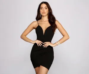 Sultry Vibes Stylish Asymmetric Mini Dress