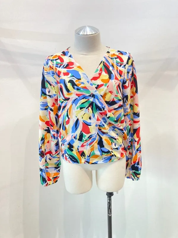 Surplice Blouse With Print - Miley   Molly