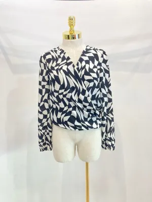 Surplice Tie Back Blouse - Miley   Molly