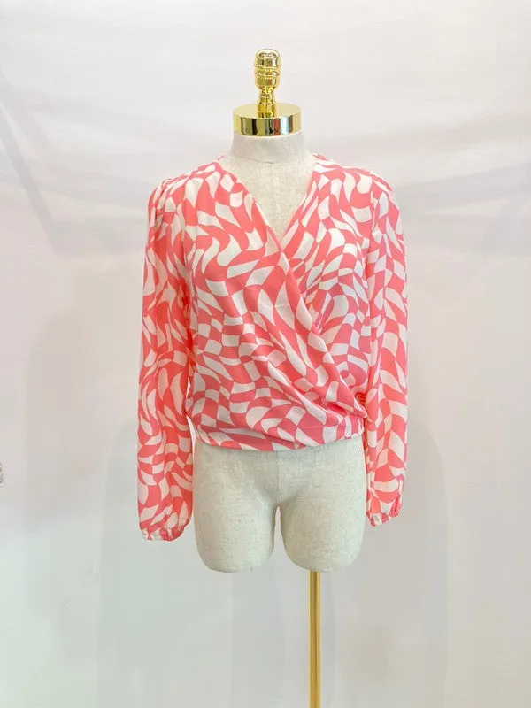 Surplice Tie Back Blouse - Miley   Molly
