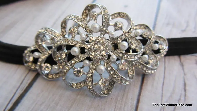 Swirl Brooch Headband