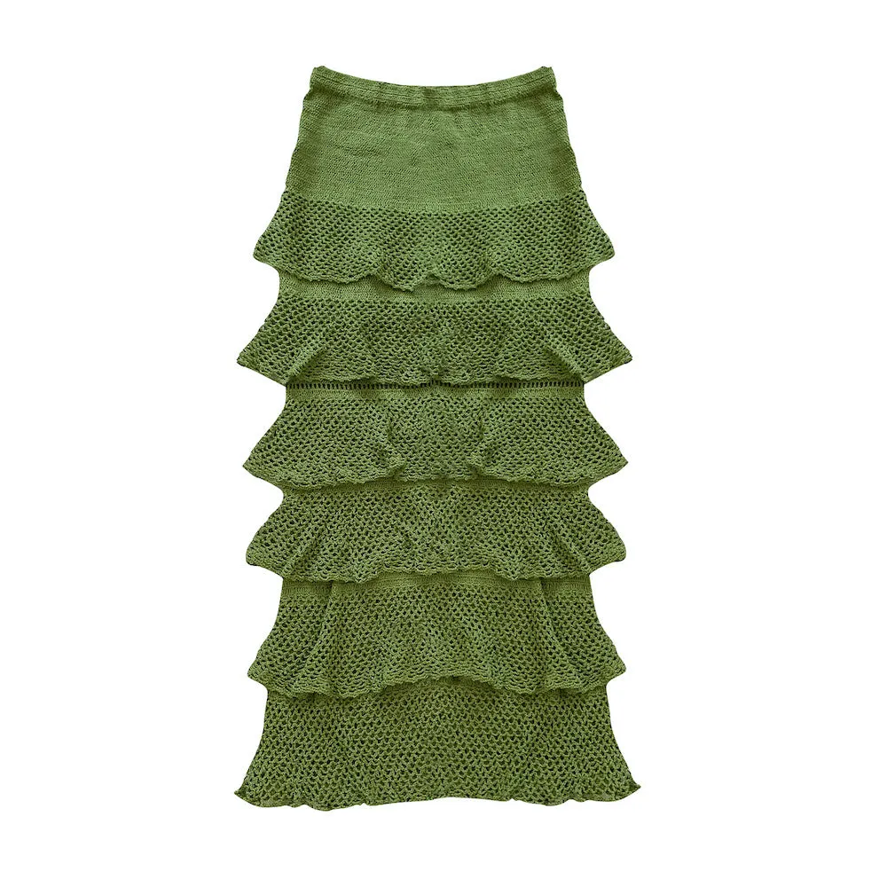 The Maxi Skirt in Olive
