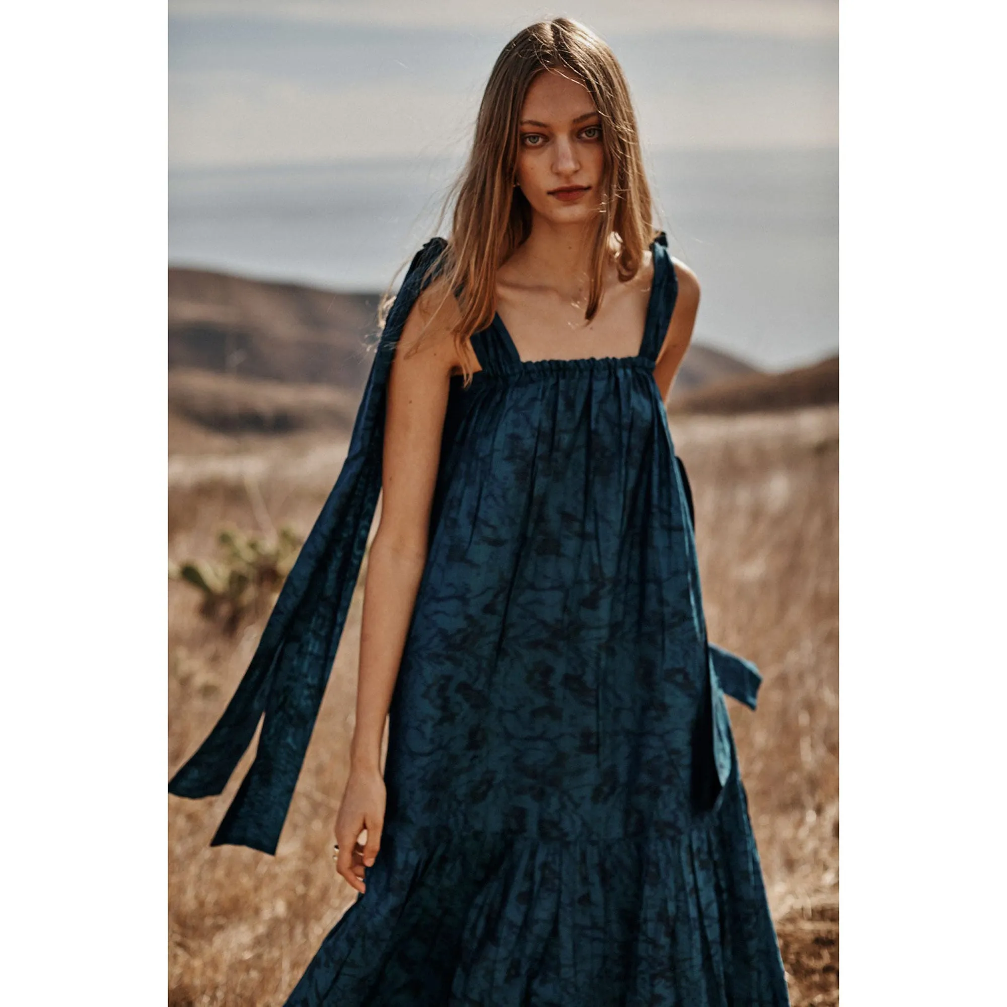 Thea Ikat Dress - Mauve