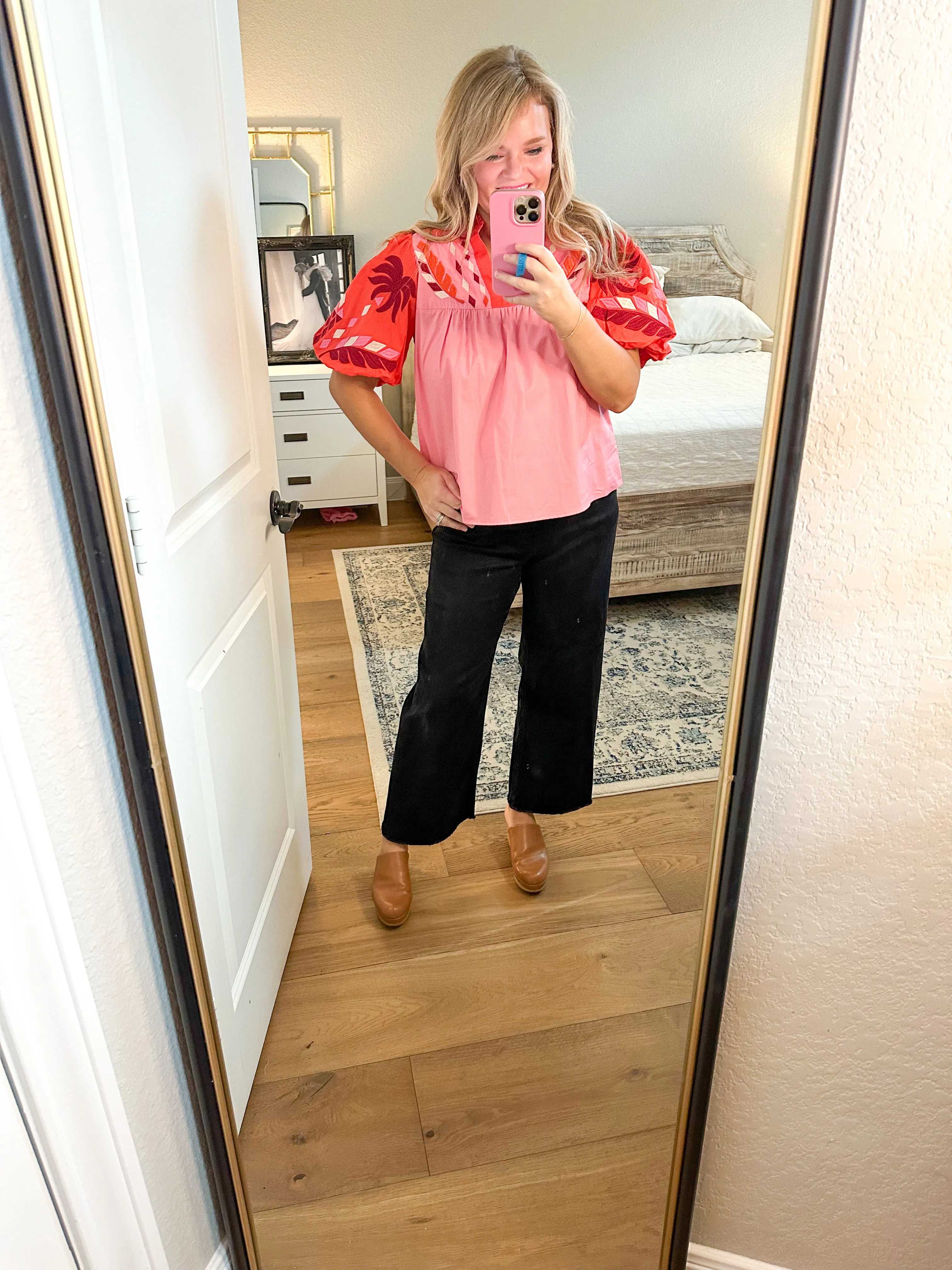 THML Pink & Orange Blouse