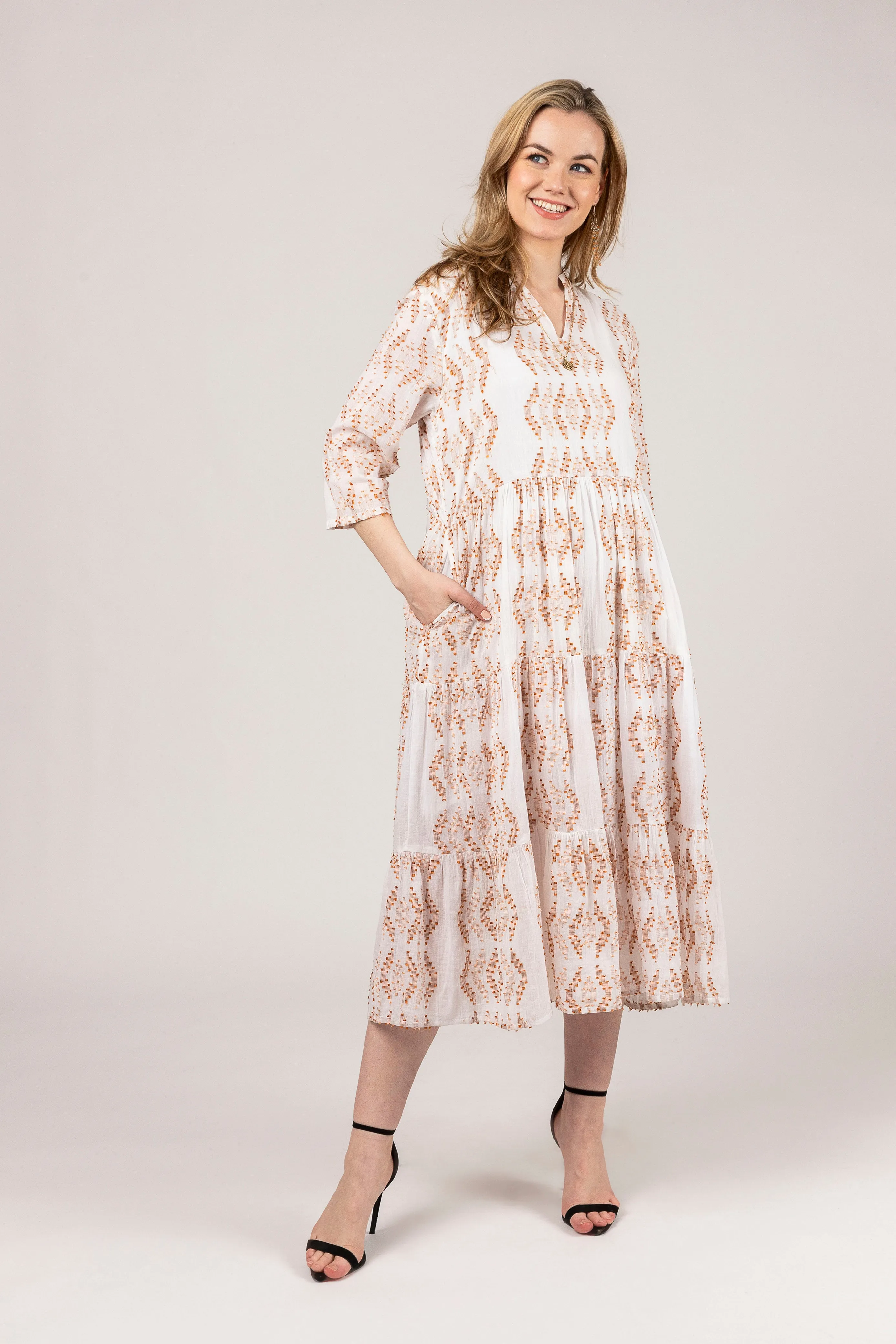 Tiered Spring Maxi Dress.