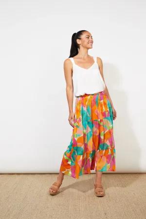 Tropicana Tiered Maxi Skirt