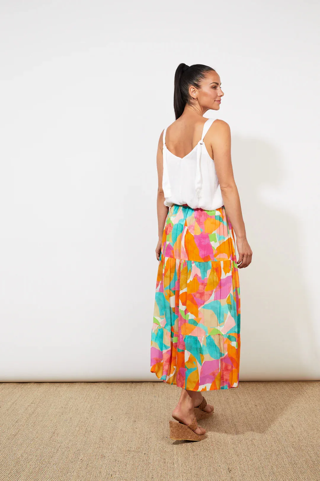 Tropicana Tiered Maxi Skirt