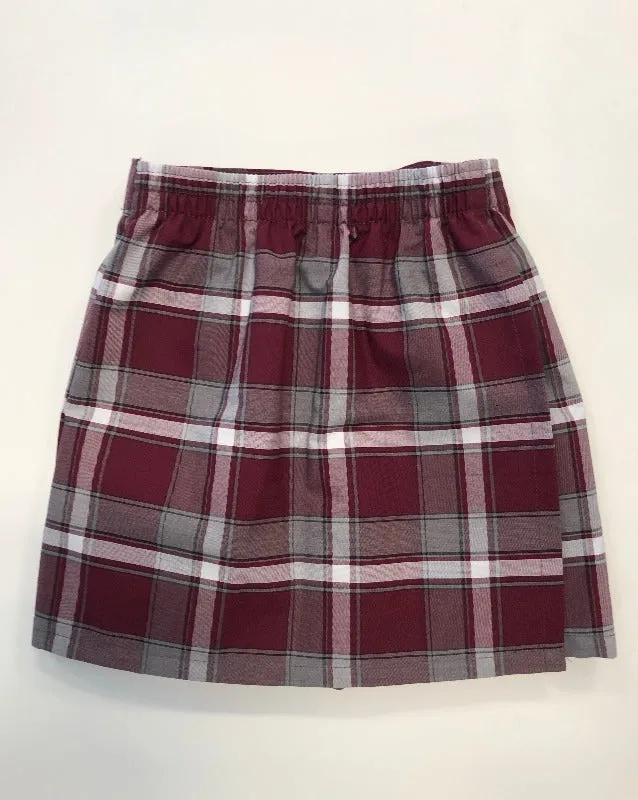 U Pull On Skort Plaid 54
