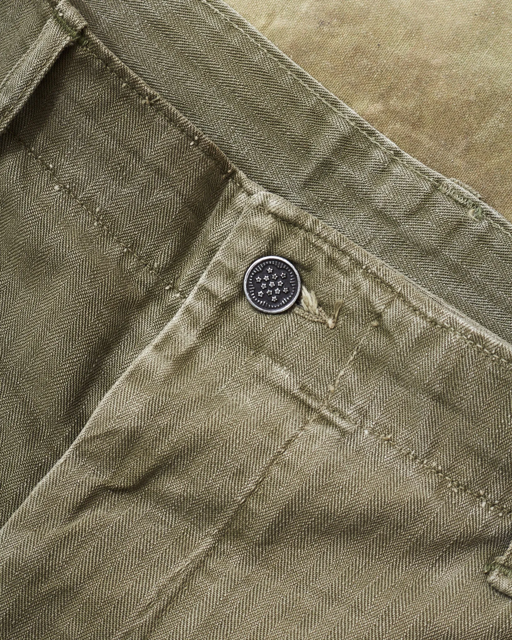 Vintage US Army M-42 WWII HBT Twill Pants Size 33