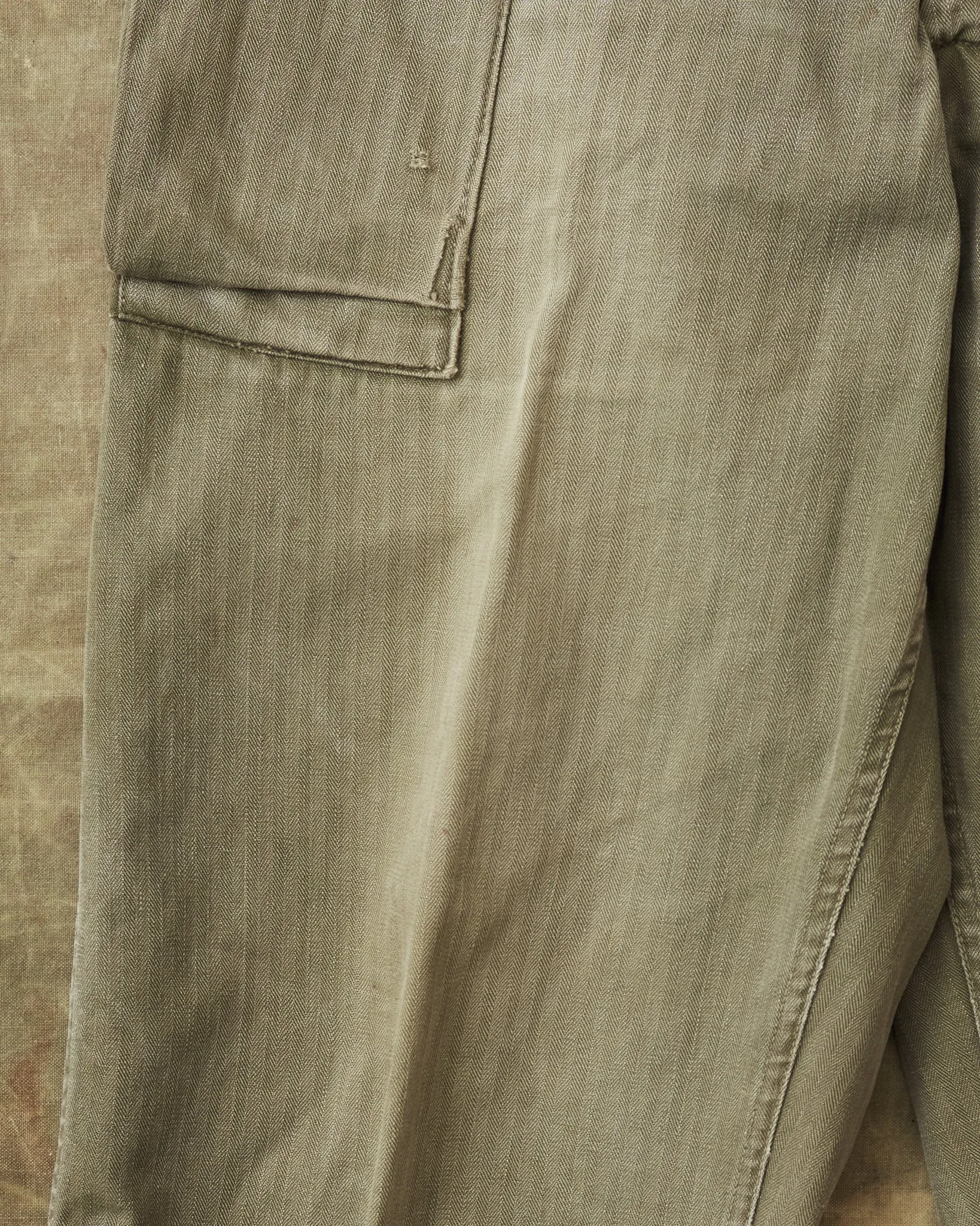Vintage US Army M-42 WWII HBT Twill Pants Size 33