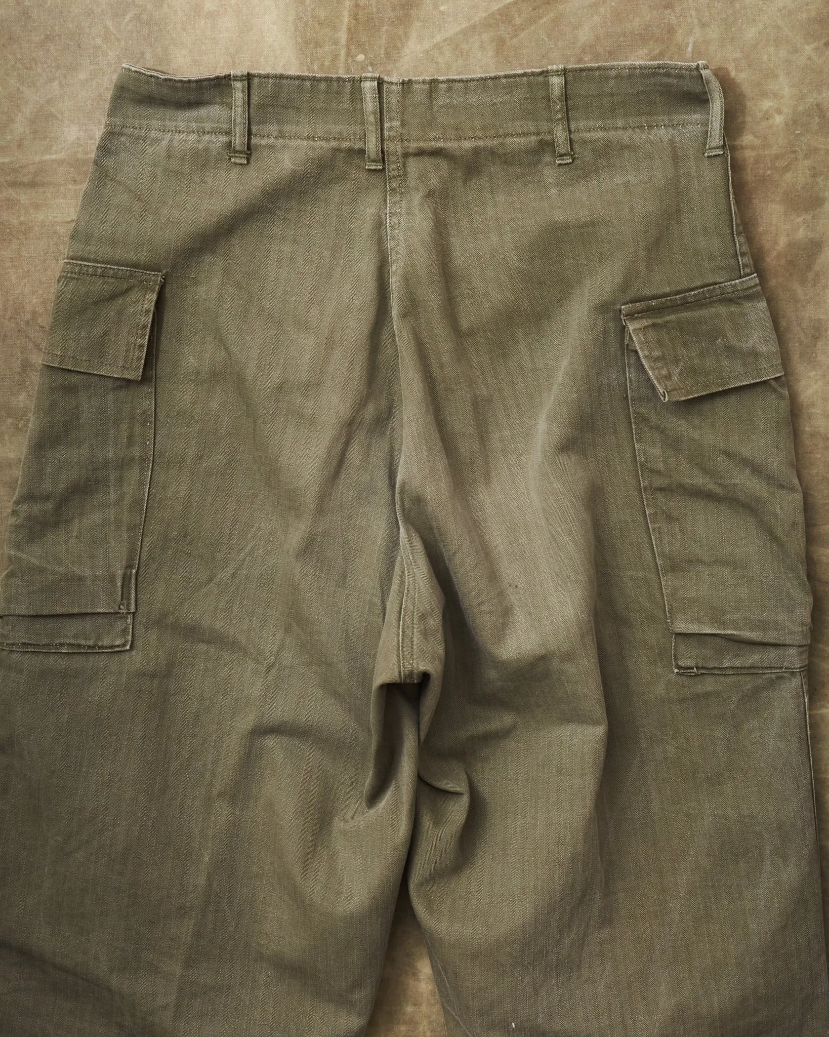 Vintage US Army M-42 WWII HBT Twill Pants Size 33