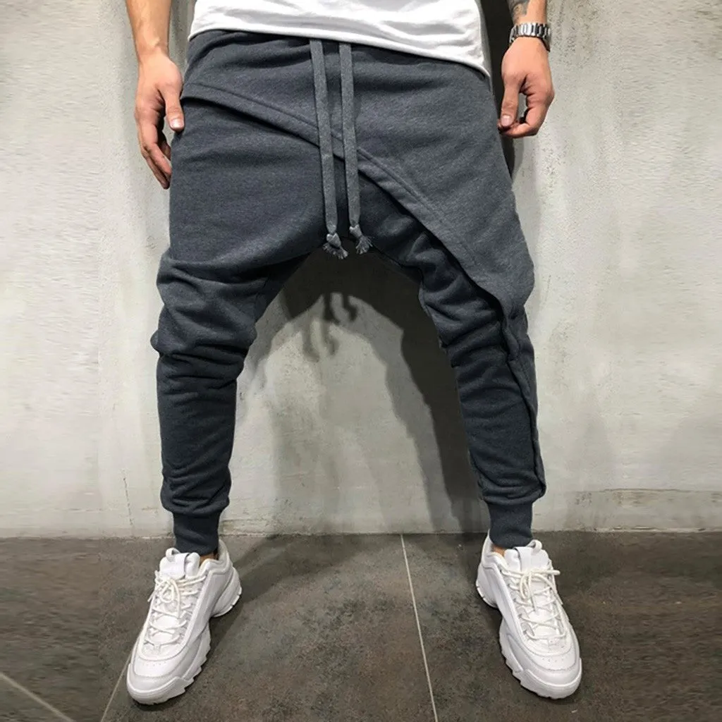 West Louis™ Spring Patchwork Drawstring Joggers