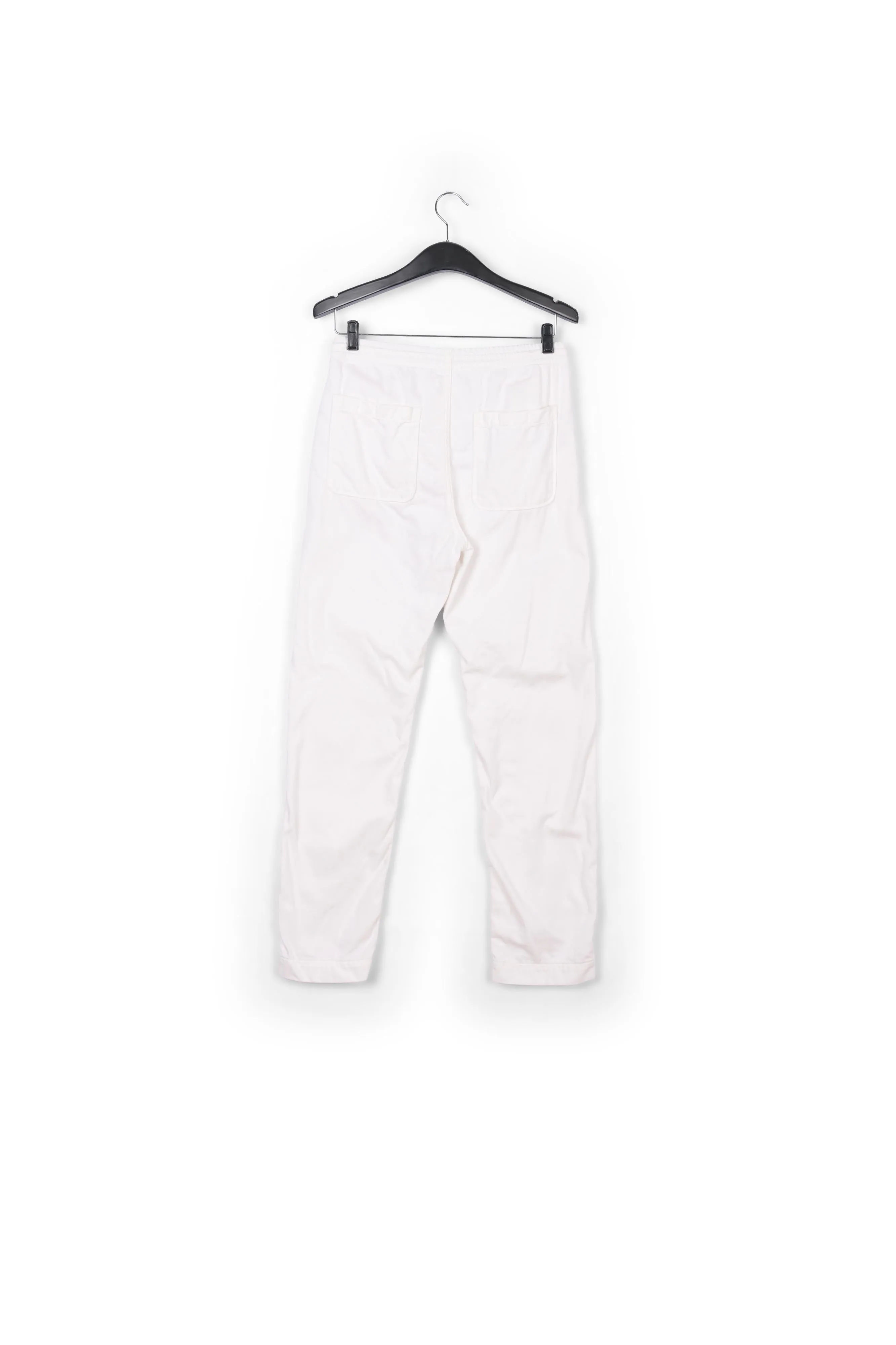 White boyfriend-fit jeans