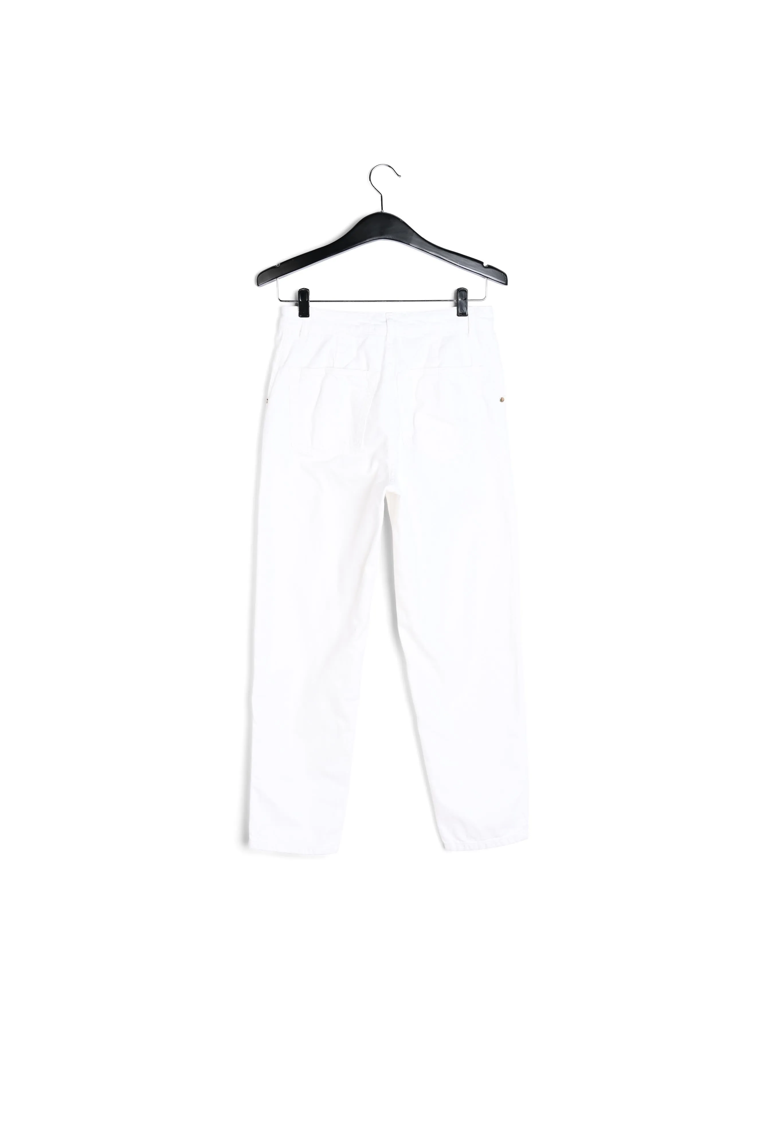 White denim boyfriend jeans