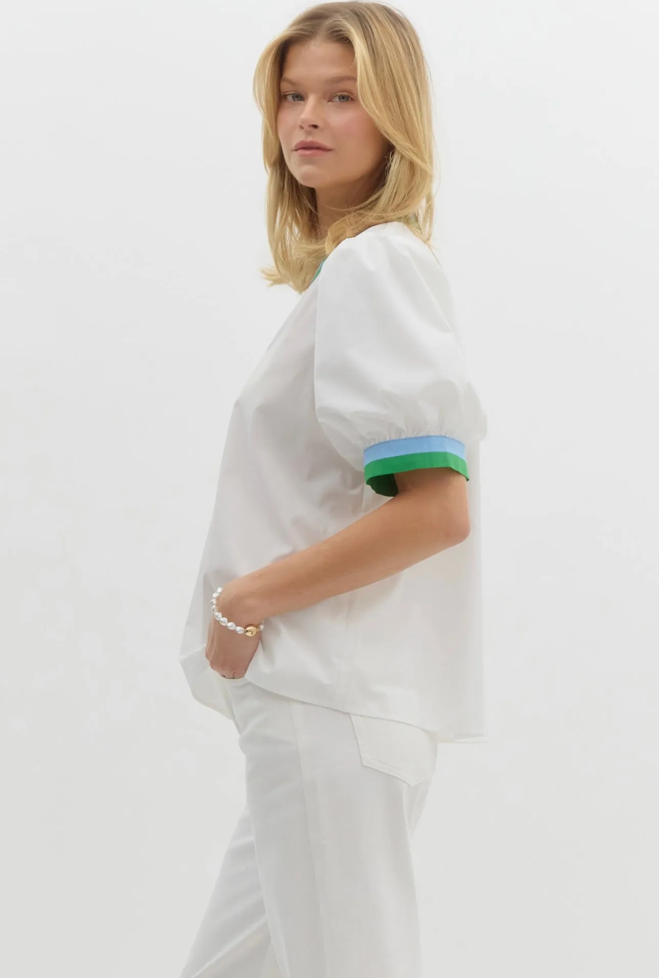 White Molly Blouse