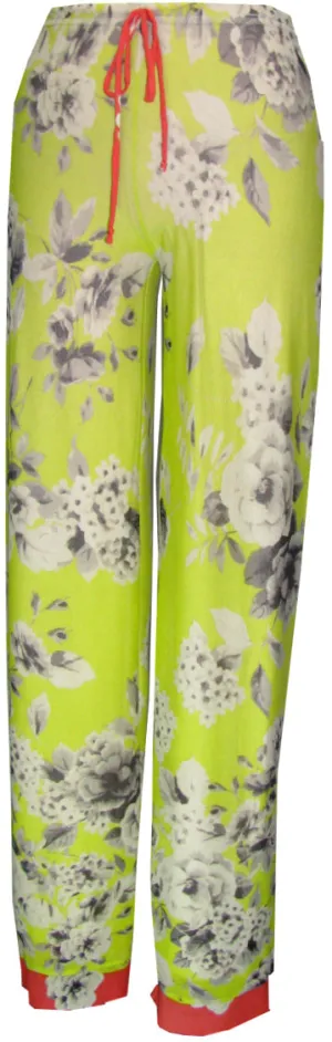 White Roses Straight Pants