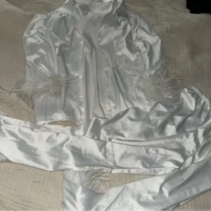 White Silk PJ Set