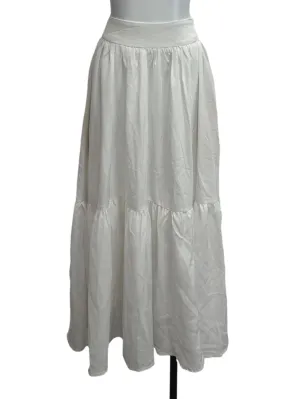 White Tiered Skirt