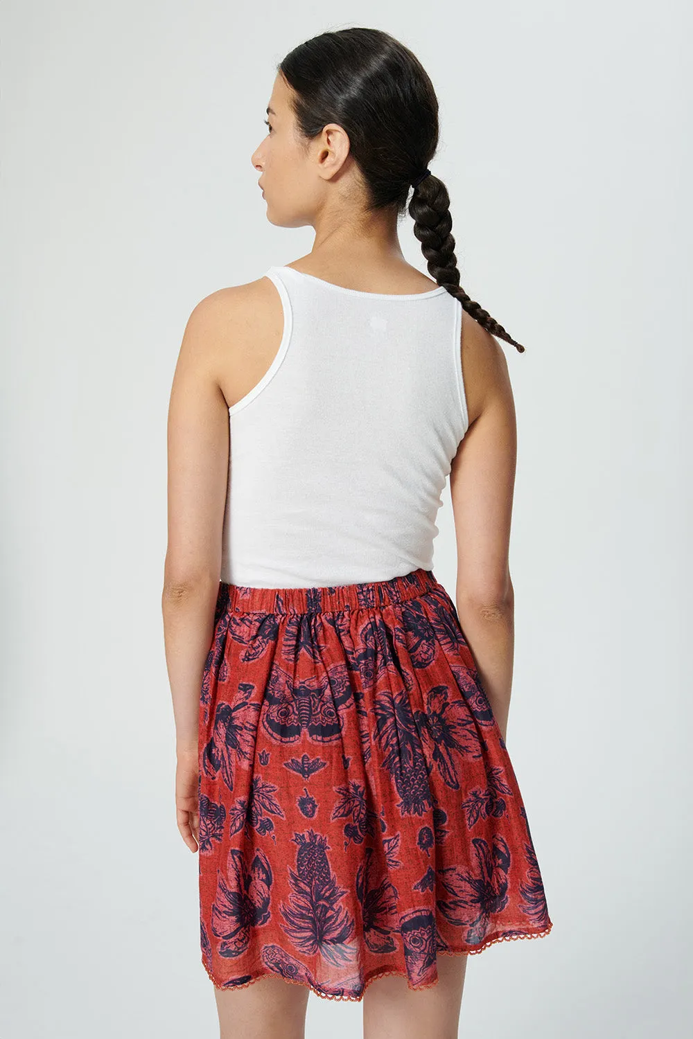 Willow Skirt - Crafty Flower Red