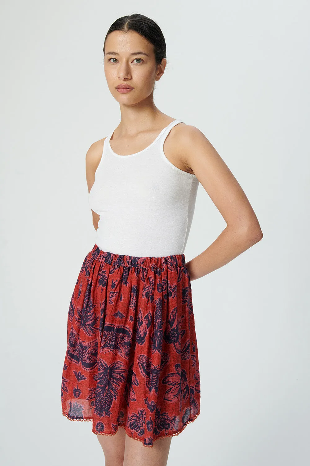 Willow Skirt - Crafty Flower Red