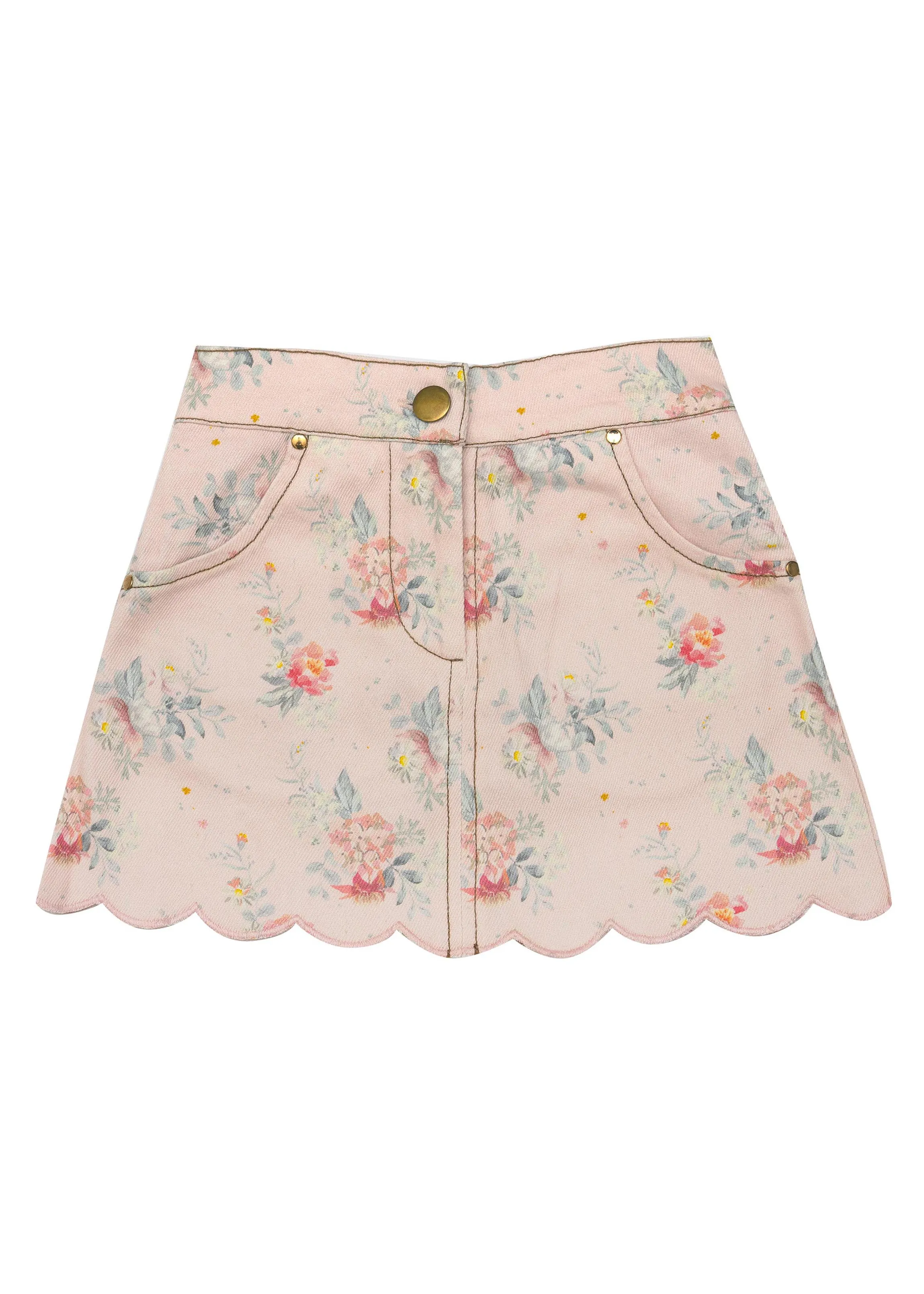 Willow Skirt-VoVo Pink Country Garden