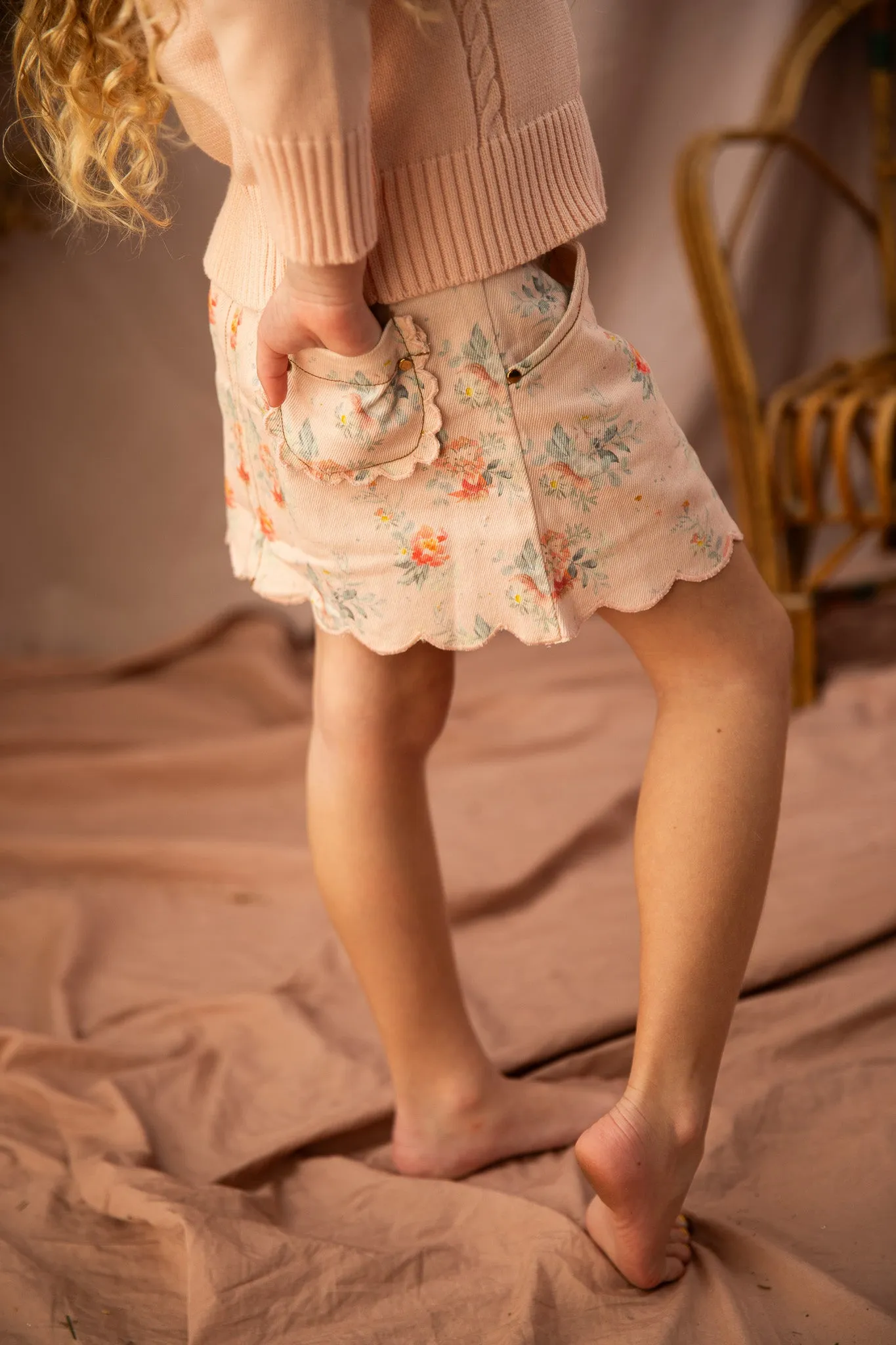 Willow Skirt-VoVo Pink Country Garden