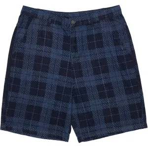 WKND Gene's Jeans Shorts Plaid Blues