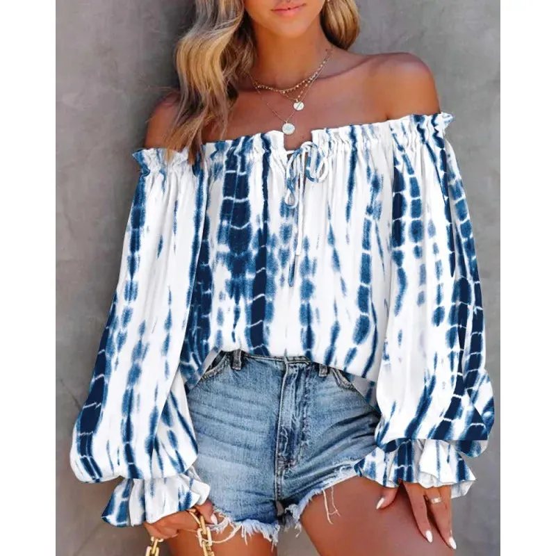 women's blouse long sleeve blouses printing vintage style ditsy floral