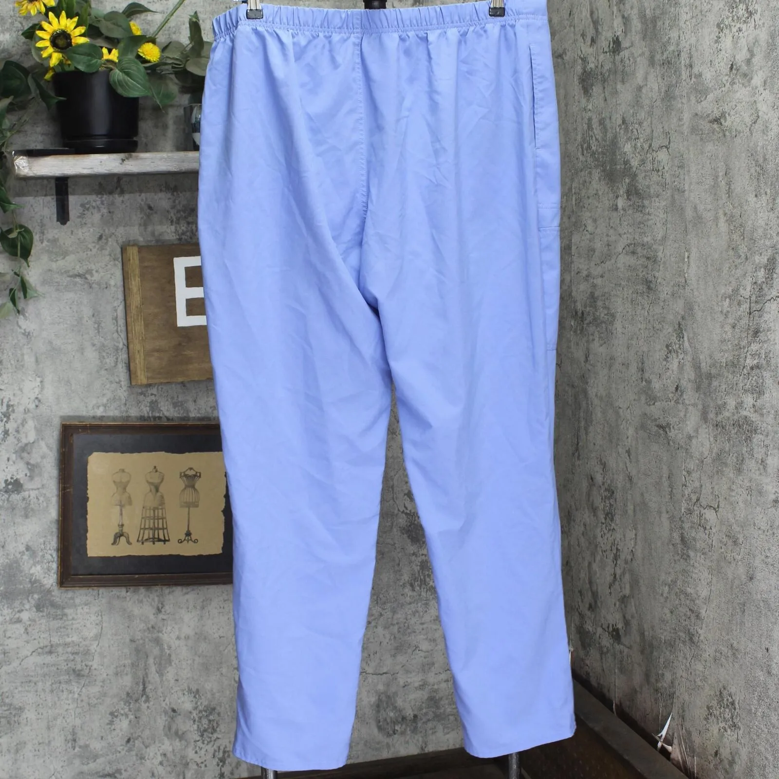Womens Drawstring Scrub Pants 166fe3e4ac2fec Blue See Measurements
