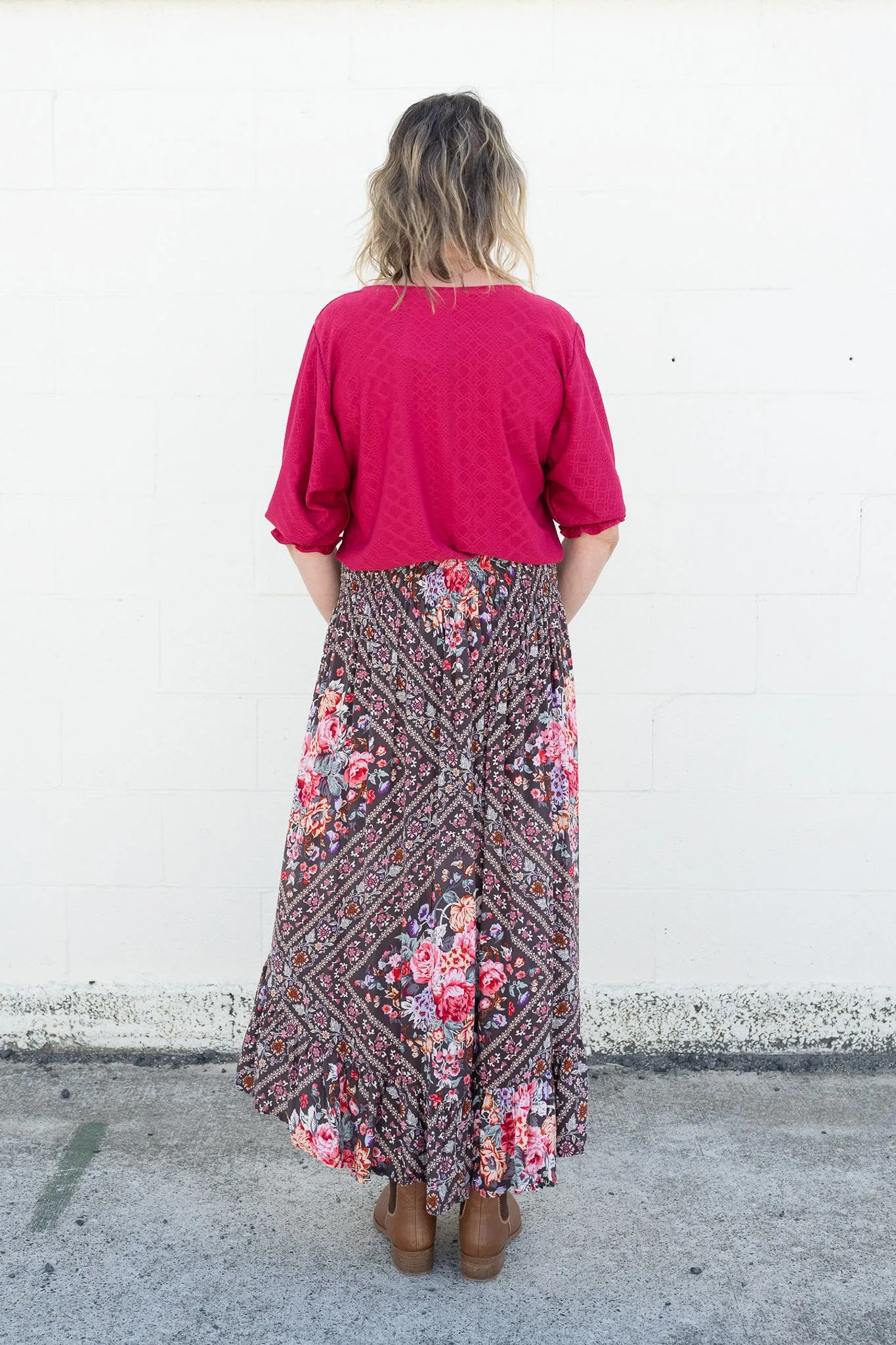 Woodland Floral -  Magnolia Maxi Skirt