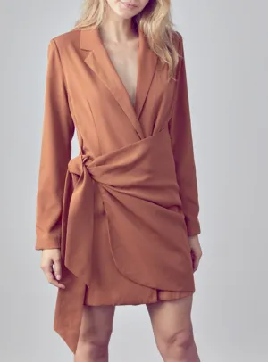 Wrap Blazer Mini Dress