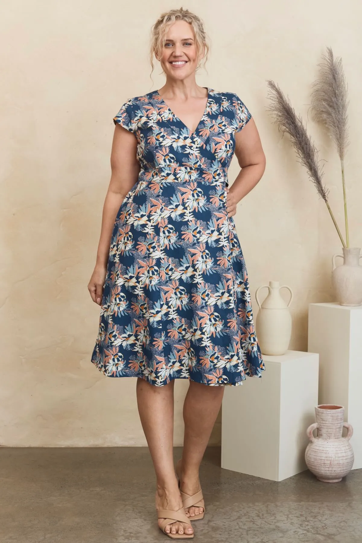 Wrap Dress - Azure